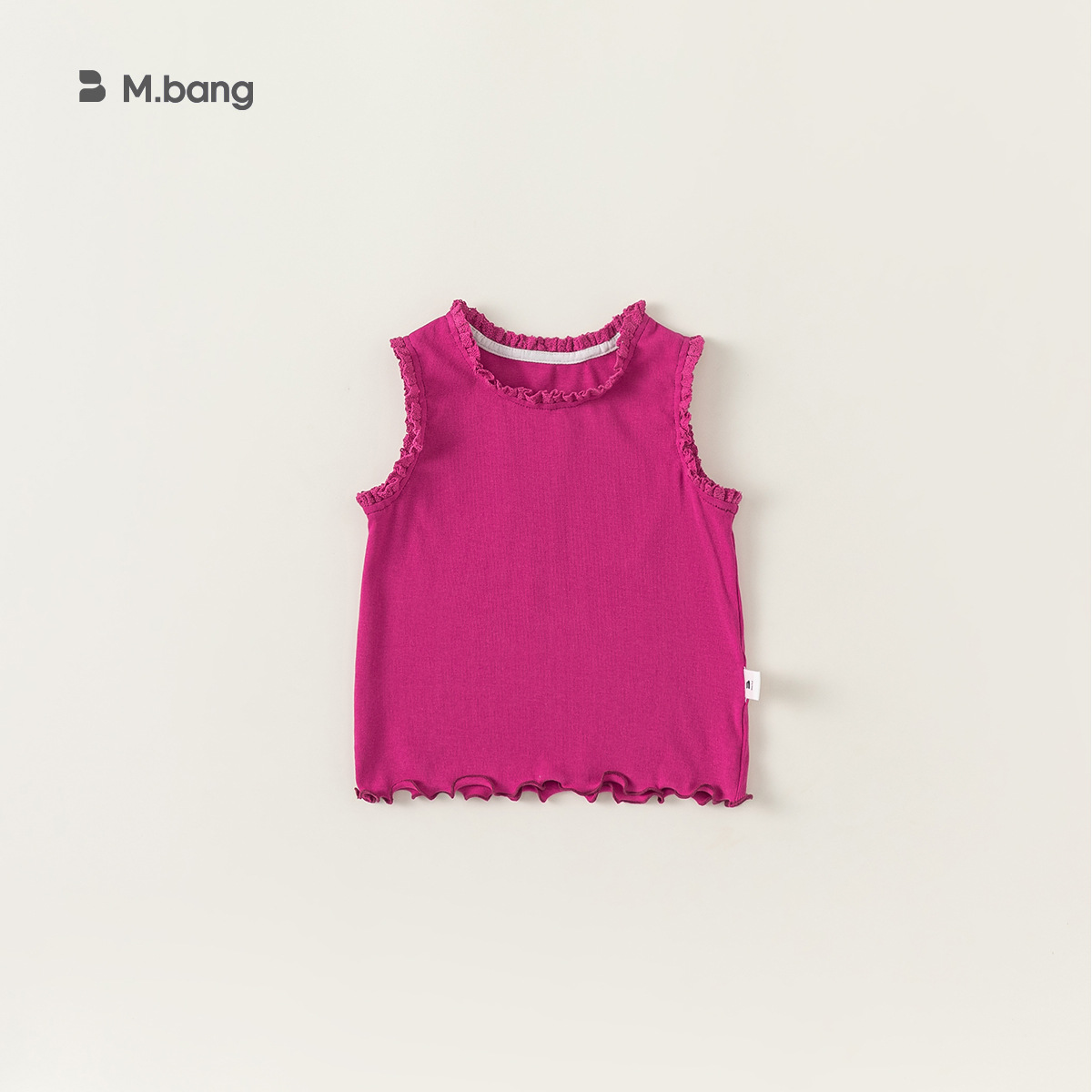 Chaleco para niños verano niñas color sólido camisola casual bebé sin mangas camiseta top XY24035