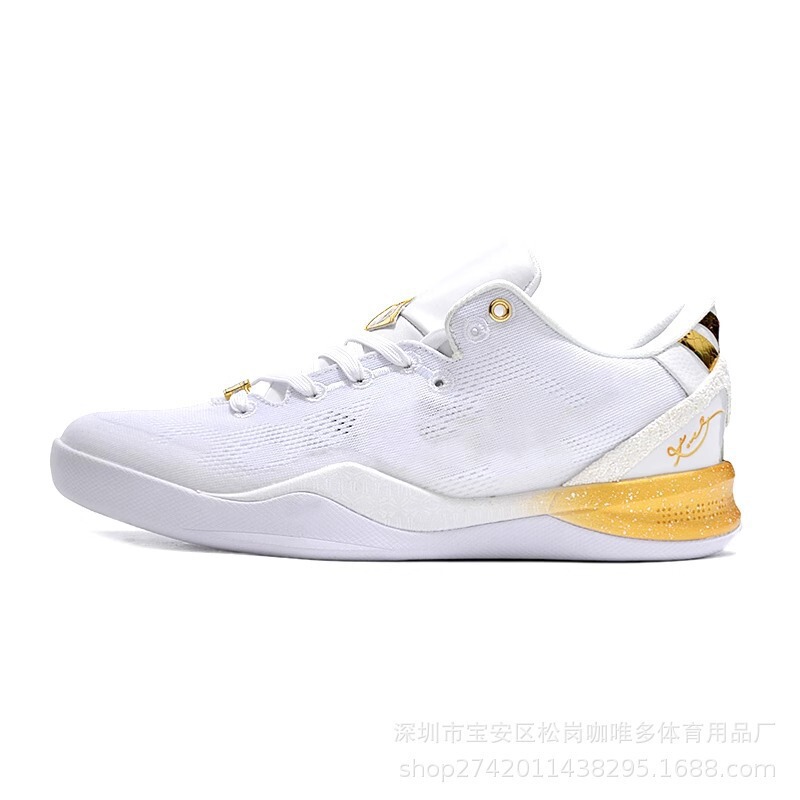 科比8代篮球鞋男KOBE鸳鸯ZK8全明星纯白色透气耐磨防滑气垫球鞋女|undefined