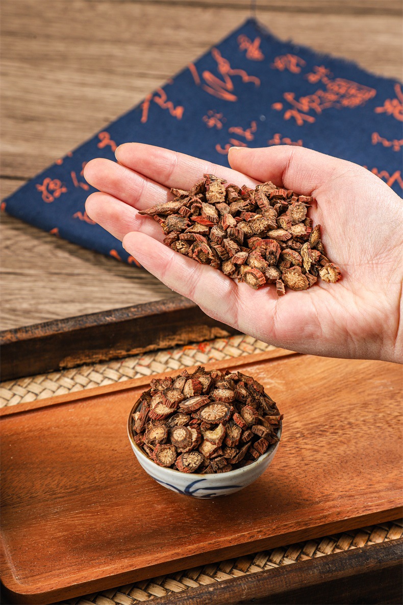 Dried Dan Shen Red Sage Slices 500g Salvia miltiorrhiza Root for Decoction and Herbal Tea quality and texture