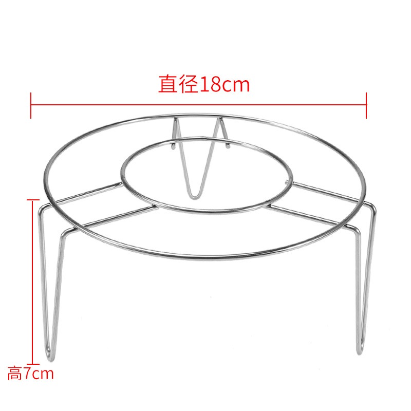 Triángulo de acero inoxidable bollo al vapor a prueba de agua estante hogar cocina multifunción olla vapor mini