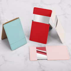 純色手持小鏡子美容鏡不鏽鋼化妝鏡 摔不碎 便攜隨身鏡可印logo