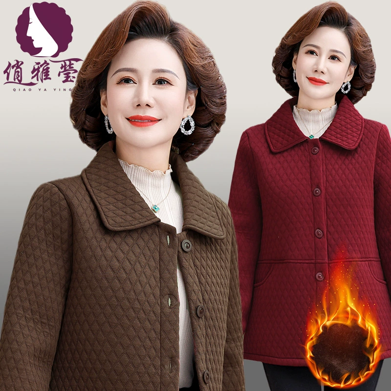 Keep warm colored jacket for mother
