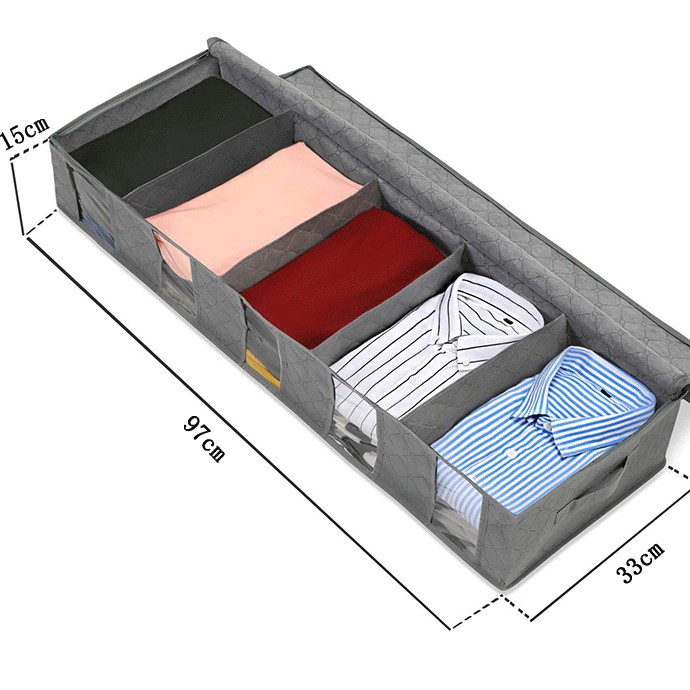 Venta al por mayor caja de almacenamiento del hogar debajo de la cama ropa plegable edredón bolsa de almacenamiento edredón ropa organización bolsa cama caja de almacenamiento inferior