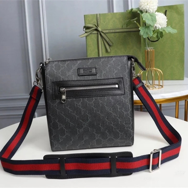 新款真皮男包单肩包大容量潮牌时尚邮差包男士小背包相机包斜挎包