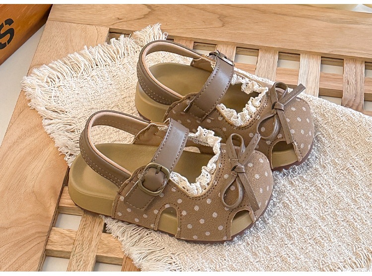 Mädchen Sandalen Mit Spitzenbesatz Und Weicher Sohle Für Kinder_voghion.com