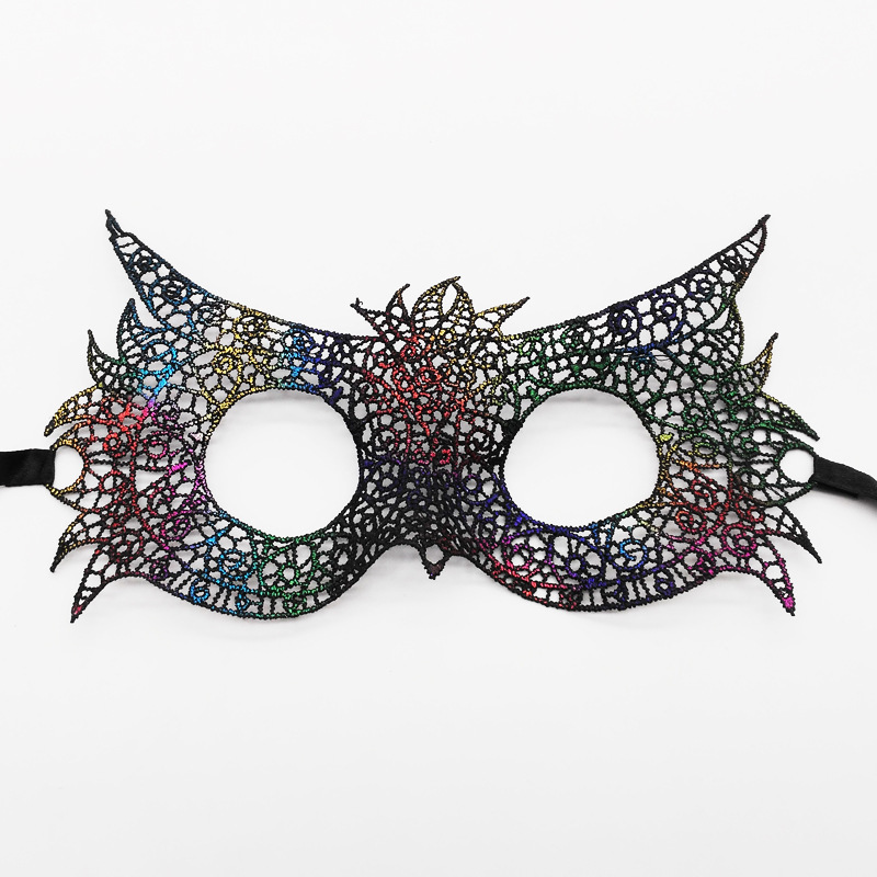 Máscaras de encaje transfronterizas, máscaras de encaje de fiestas de Halloween, máscaras de ojos especiales para carnaval de Halloween