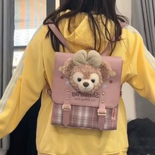 可爱雪莉玫双肩包女ins新款百搭少女卡通学生书包上课通勤背包女