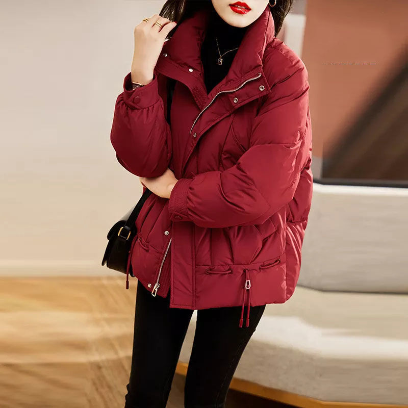 厂家直销羽绒棉服女款2025冬季棉袄大码加厚棉服加厚洋气外套严选