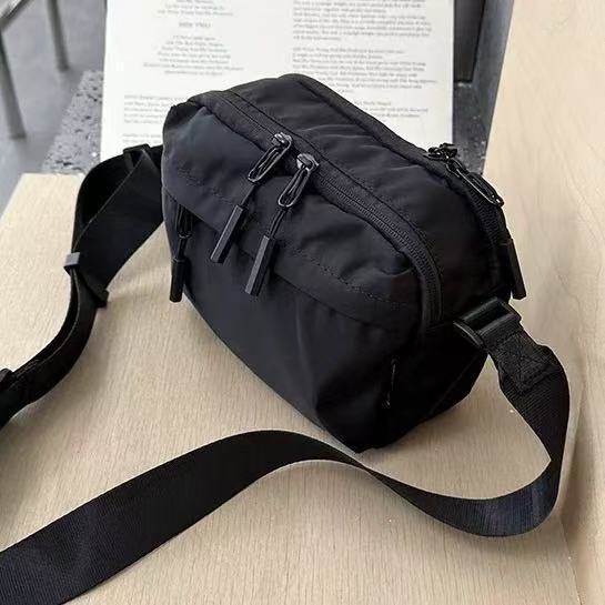 日系防水尼龙布小方包新款轻便休闲多口袋斜挎包男女手机挎包|undefined