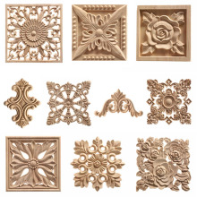 Wood Carved Corner Onlay Applique Unpainted Frame Cupboard跨