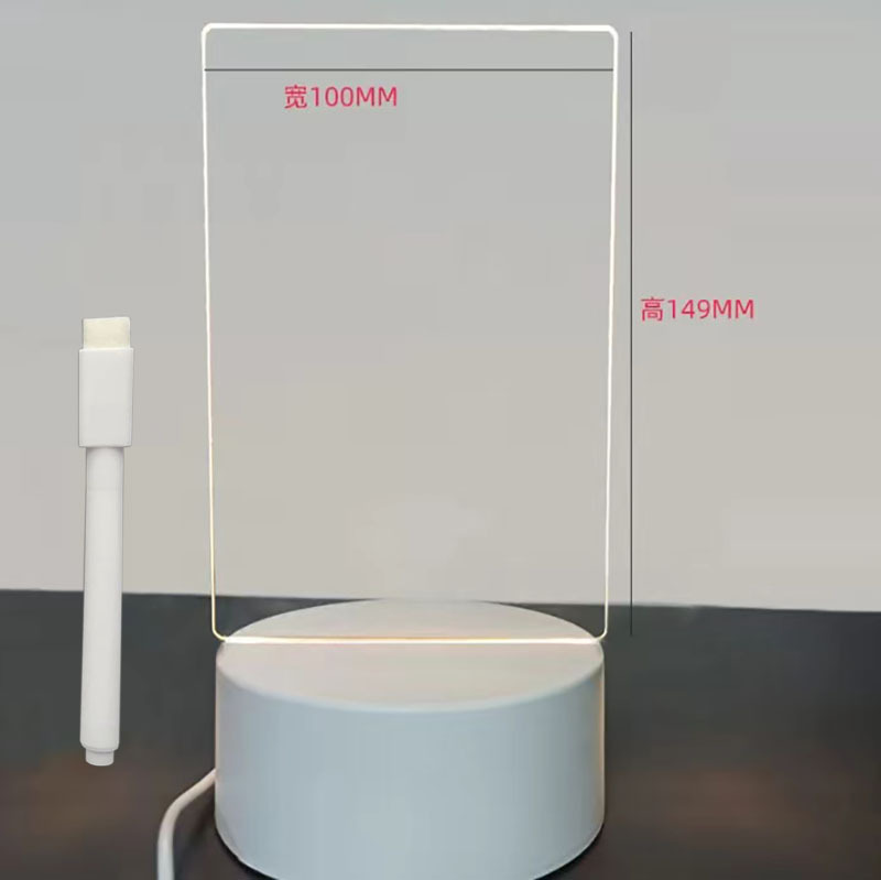 Especial transfronterizo para actividades festivas, mensajes escritos a mano de bricolaje, luces nocturnas en 3D, adornos acrílicos, regalos de ambiente junto a la cama