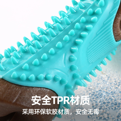 Cross-border new pet toys sawdust dog toys chew-resistant dog molar sticks to clean mouth dog toys