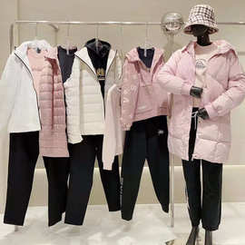 361度23冬款大码棉衣羽绒棉服时尚运动套装连帽卫衣品牌走份尾货
