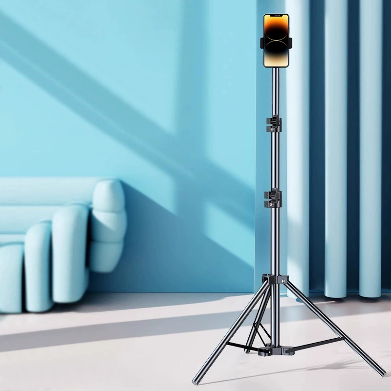 Мобильный телефон в прямом эфире фото подставка для освещения портативная наружная фотография свободный телескопический кронштейн 2,1 м пол утолщение штатив
