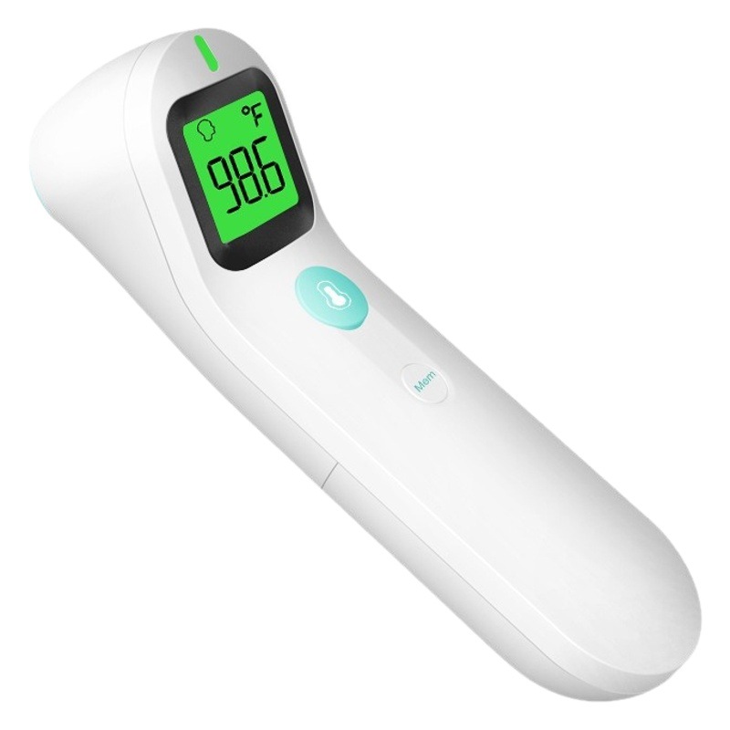 Termómetro frontal infrarrojo de mano, termómetro médico electrónico, nuevo modelo para exportación transfronteriza.