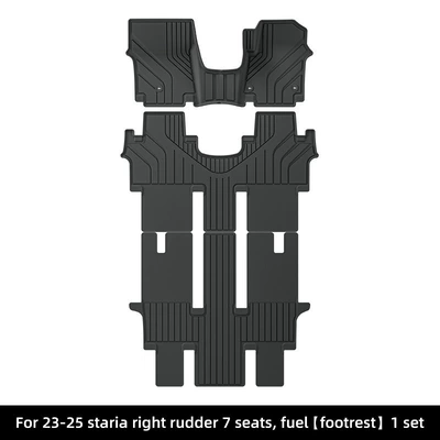 Suitable for 23-25 Huiyi Staria Car Floor Mats Tpe Floor Mats Trunk Mats Seat Back Mats Cross-Border (Modelə uyğun ayaqaltı) - 23-25-huiyi-staria-single-layer-floor-mats-seven-seatsright-hand-drivefueloceania