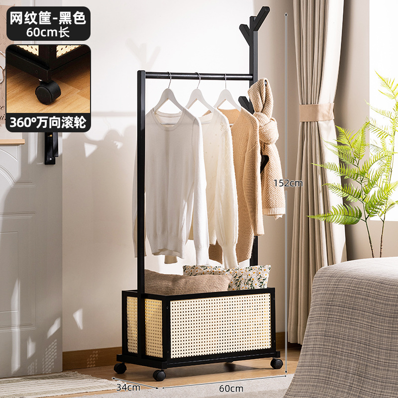 [메쉬수납바구니] 블랙-60롱(360 ° 범용 롤러)