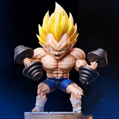 ドラゴンボールフィギュアベジータフィットネス箱入り車のデスクトップ装飾品卸売二次元アニメーションフィギュアモデル