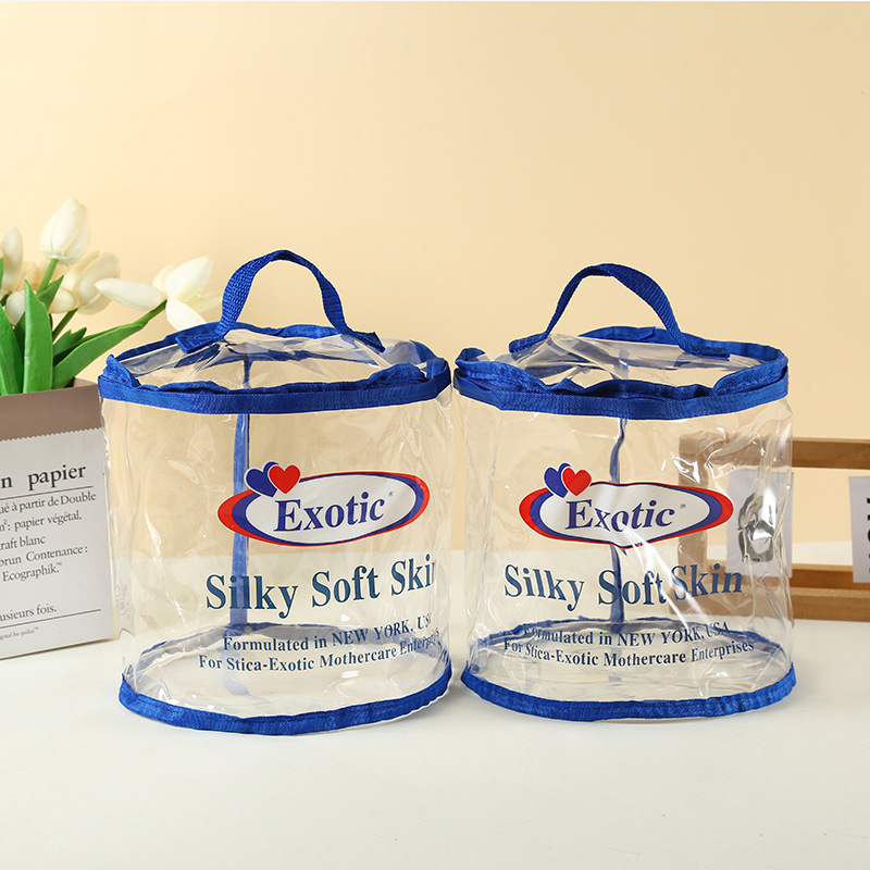 旅行便携洗漱袋pvc大容量多功能收纳袋透明防水手提化妆品洗漱包