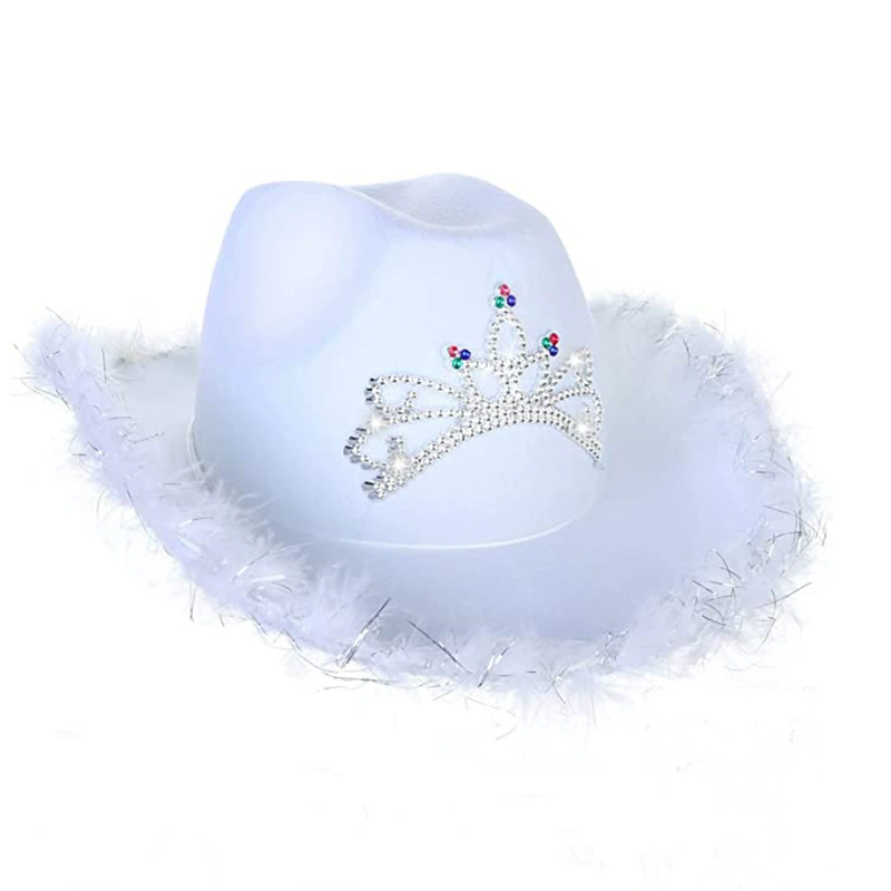 Badfront letter cowboy hat sequin pink manufacturers spot western denim hat pink crown cattle hat