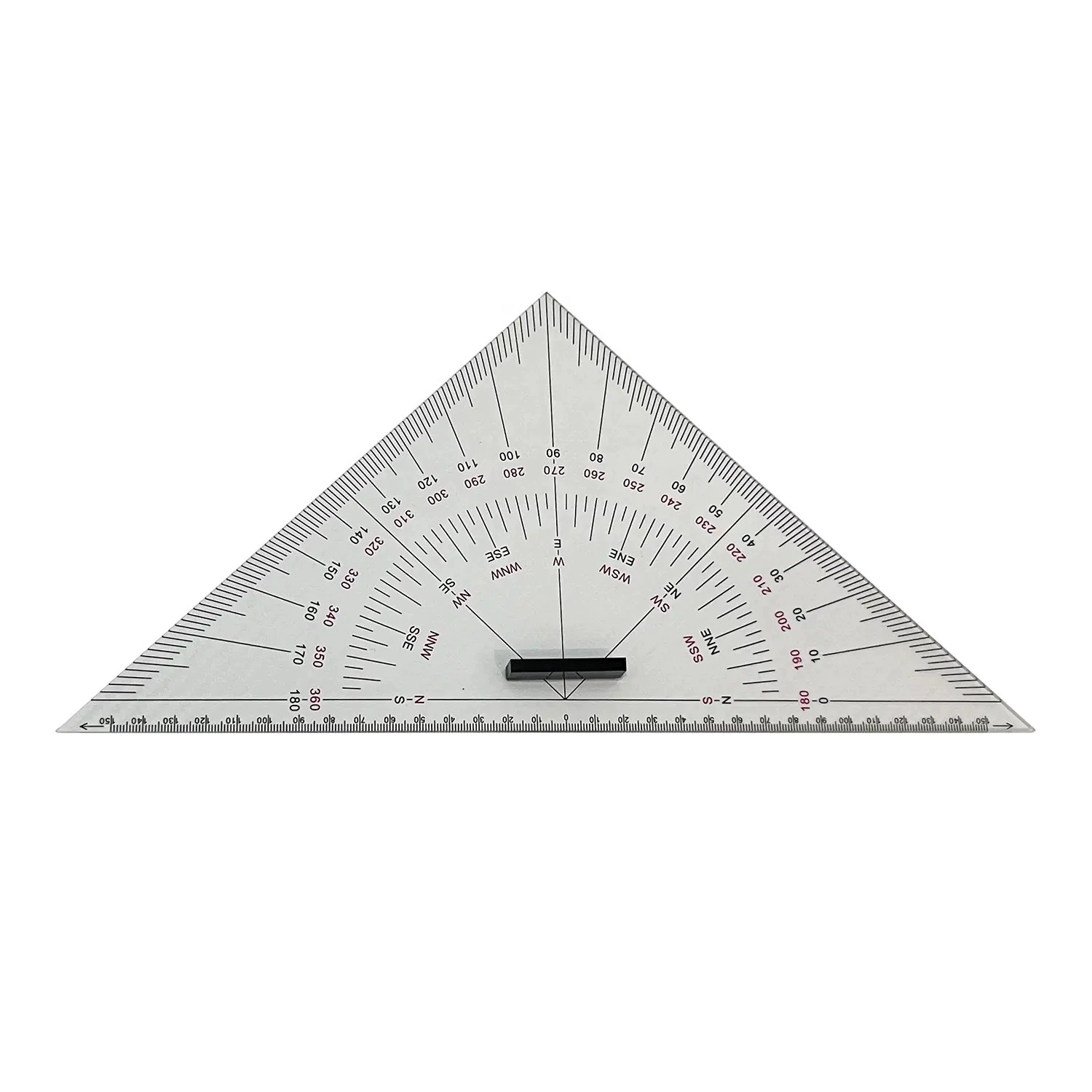 Морской морской треугольник 300 мм линейка рисования дальности обучения инженерному проектированию большого канала треугольная доска