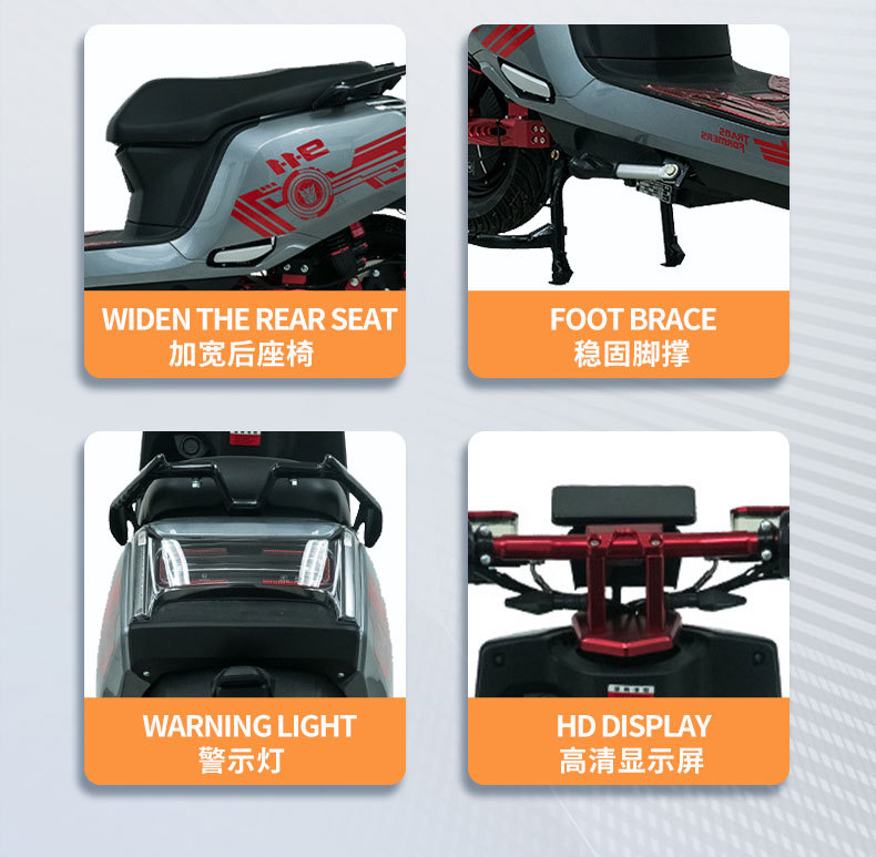 Customized Vehicle Export: Dji 9Th Generation Electric Vehicle, 60V/72V High-Power Electric Motorcycle, Cross-Border Electric Vehicle