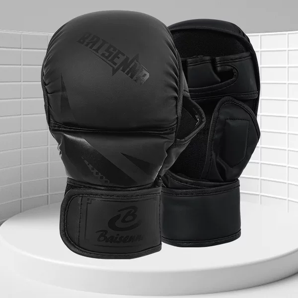 Boxing Gloves MMA Sanda Finger Boxing Gloves Adult Men's and Women's UFC Half Finger Training Professional Fight Gloves