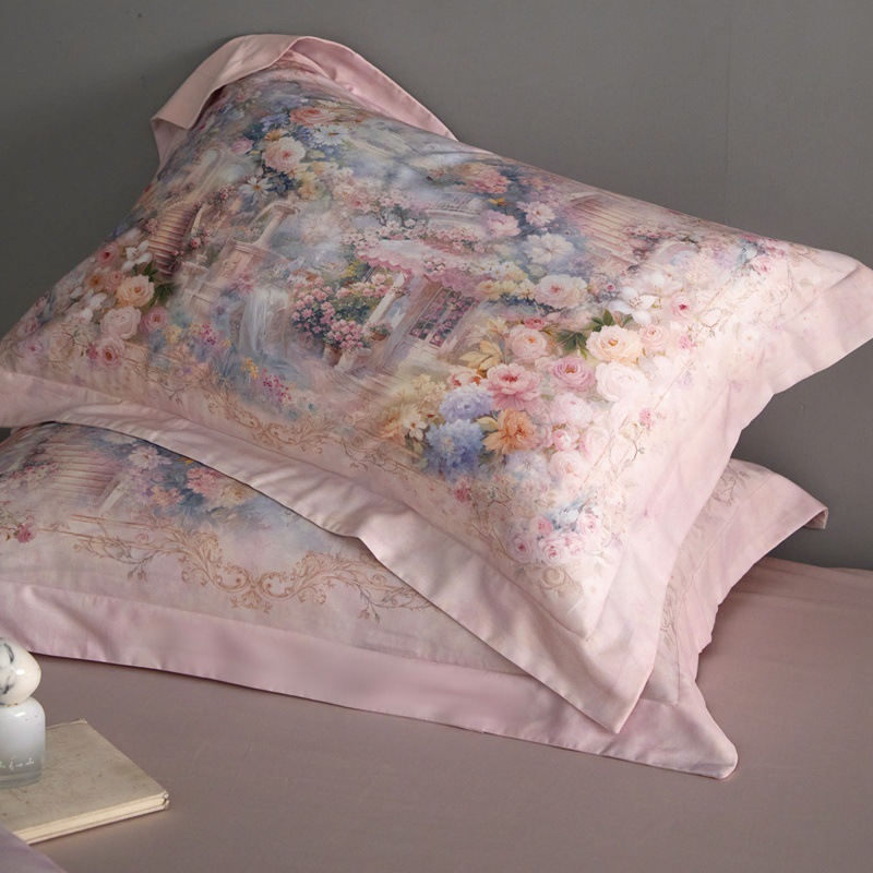 Conjunto de capa de edredão de luxo em seda gelo, roupa lyocell_voghion.com