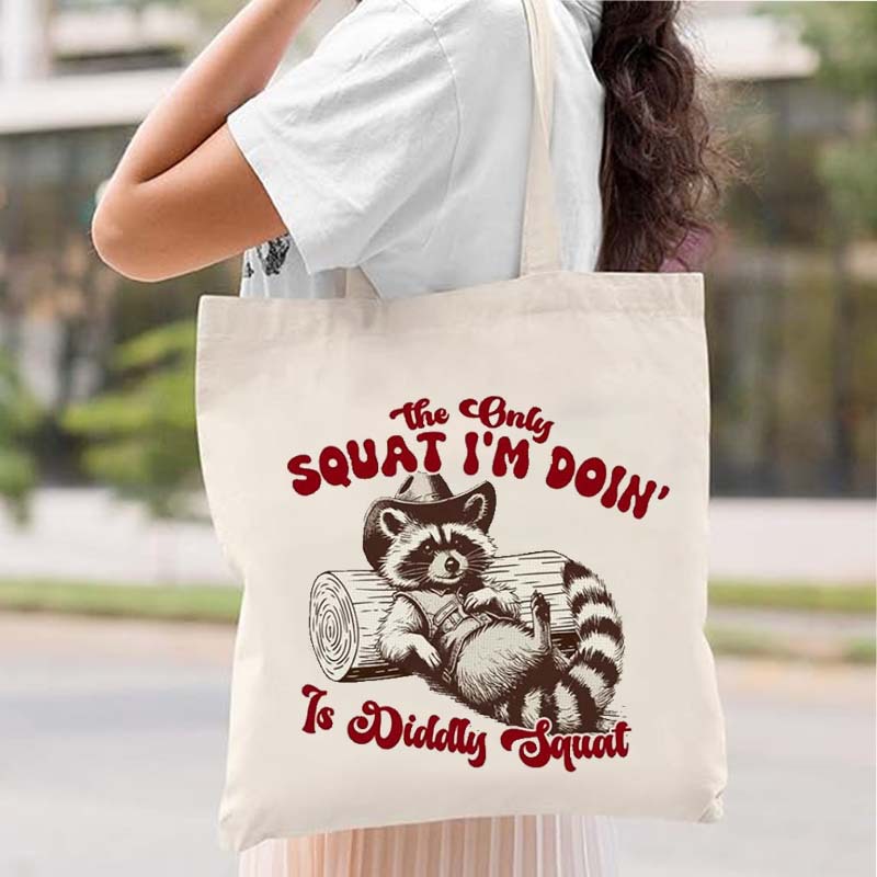 Transfronterizo Amazon Inglés Dibujos animados Gráficos Bolsa de lona Bolsa de almacenamiento Bolsa de cosméticos Bolsa con cremallera Bolsa de mano Flor