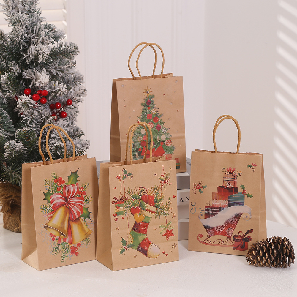 22g Weight Christmas Nordic Style Classic Style Christmas House Christmas Tree Christmas Socks Party Festival Gift Wrapping Supplies Gift Bags