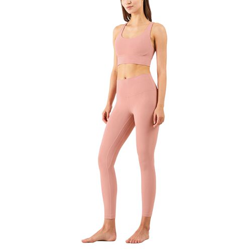 Yoga clothing set European and American cross-beautiful back push-up tummy control sports bra without embarrassing lines pocket fitness yoga pants