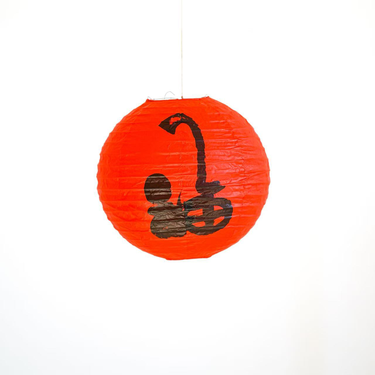 古風紙提灯掛け飾り国風プリントランプカバー屋外シーン配置茶屋囲炉煮茶提灯飾り