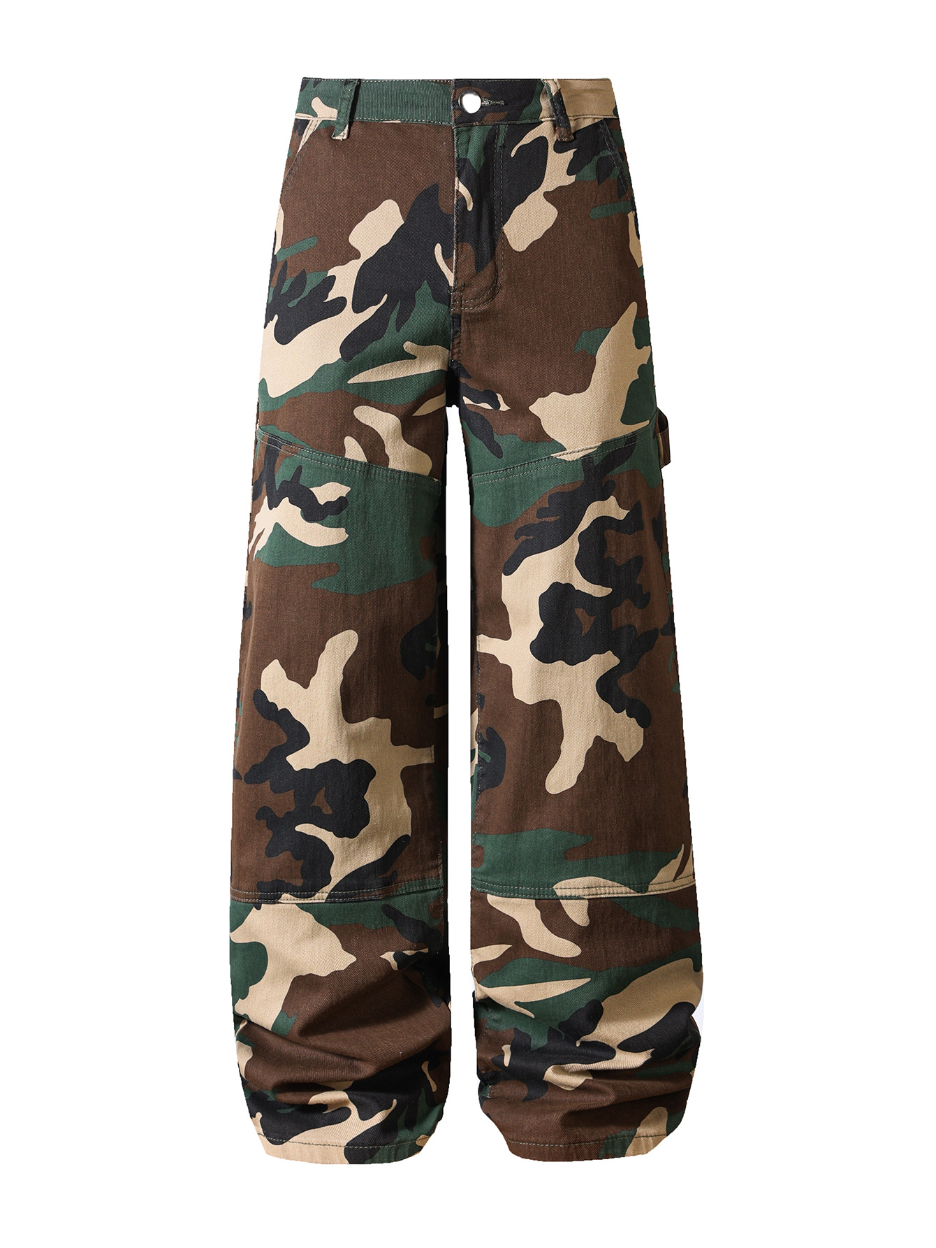 K Herren-Tarn-Arbeitshose, neue lockere Tarnjeans_voghion.com