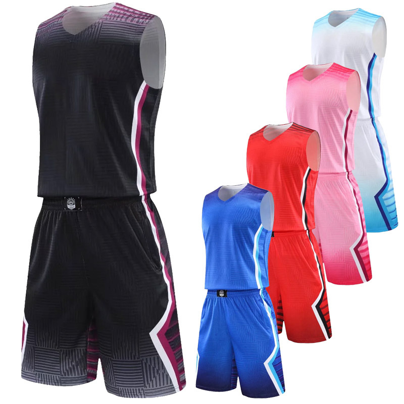 Jersey Basketball Clothes Sports suit Men's Jersey Men's Printing Student American Summer Quick-drying Vest Basketball Clothes Full Set