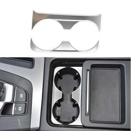 适用于18-22款奥迪Q5不锈钢排中控台水杯架框架汽车配件装饰