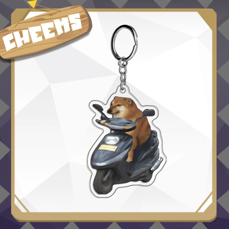 Ключодержатель с прикольной подписью Cheems Akita Inu Shiba Inu Cute funny pendant Xiaohongshu Douyin горячий товар оптом D-made