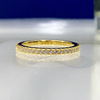 Fashionable jewelry, ultra thin wedding ring, city style, silver 925 sample, simple and elegant design, diamond encrusted