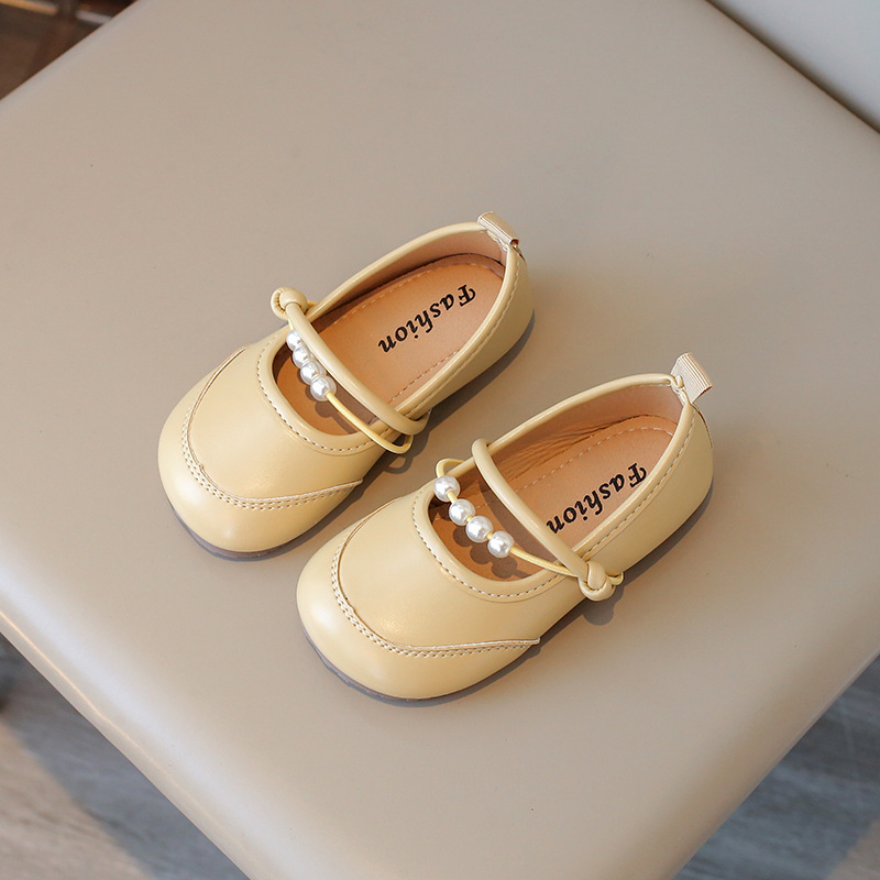 Weiche Mokassins aus Leder für Mädchen, Prinzessinnen-Stil, ideal für Frühling und Herbst, für mittelgroße und große Kinder_voghion.com