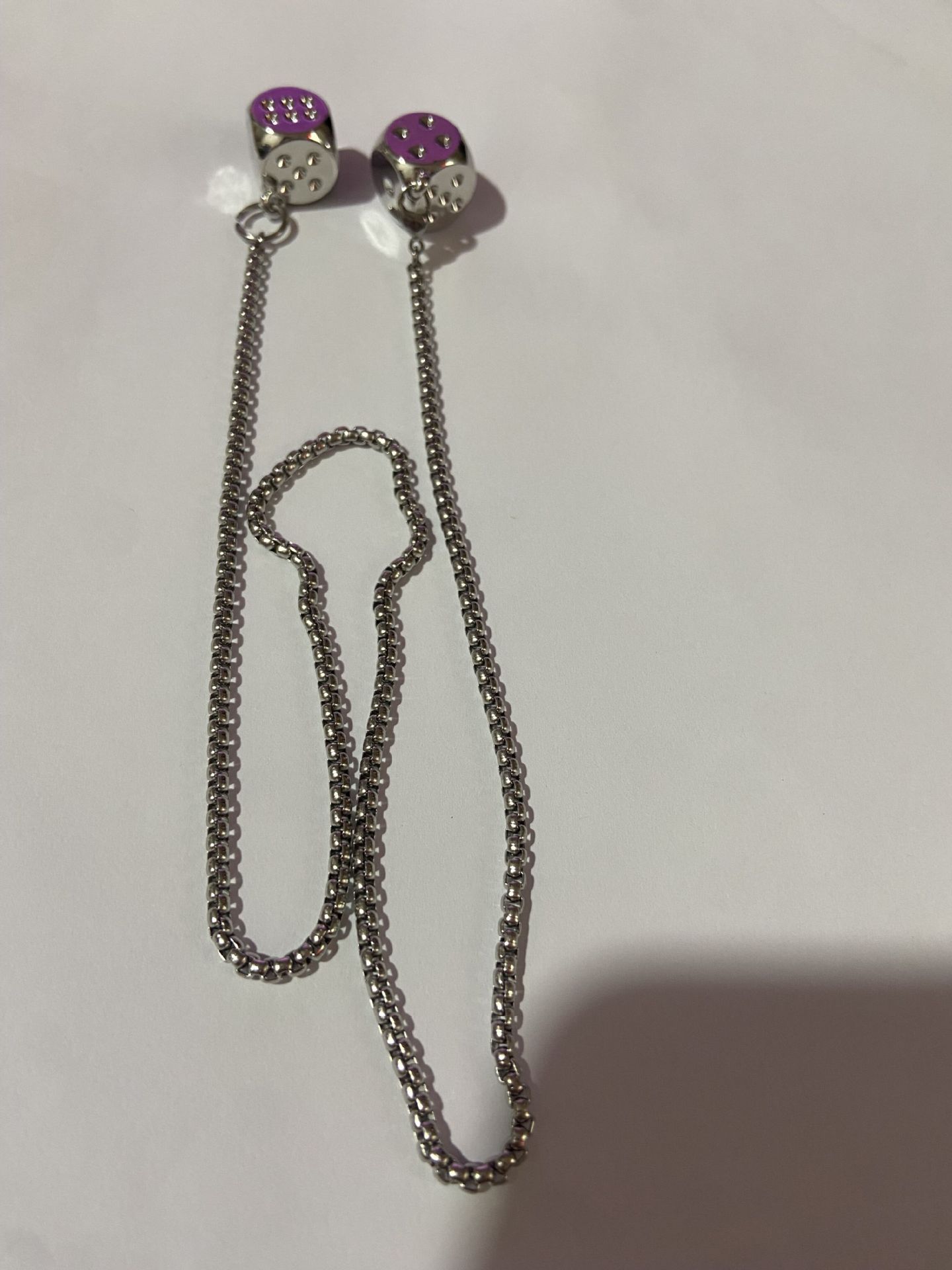 2023 Amazon coche accesorios coche espejo retrovisor colgante coche decoración metal dados colgante