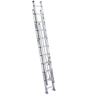 Stable resistance (werner)D1520-2 engineering ladder aluminum alloy extension ladder Telecommunications Communication two section stretch ladder