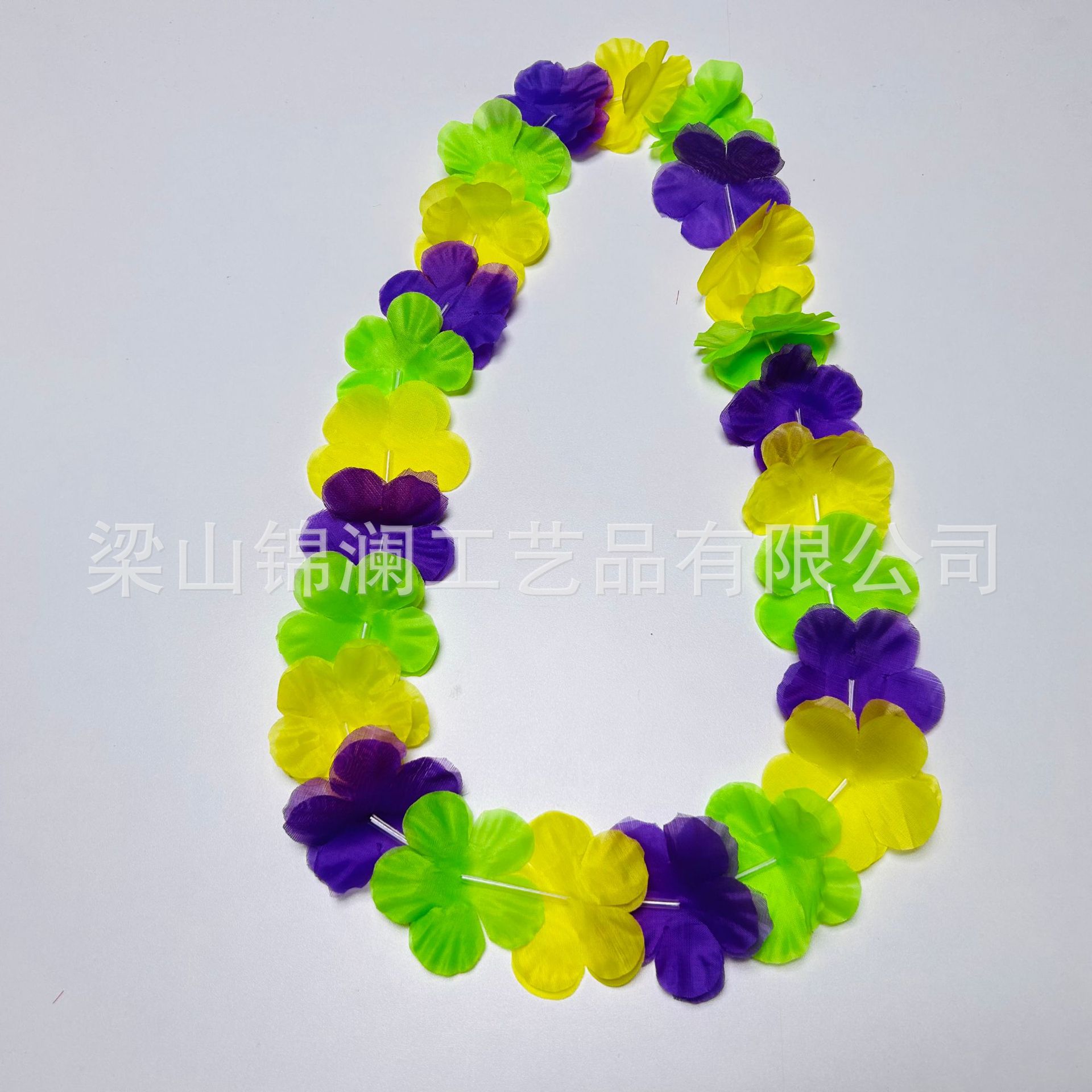 Guirnaldas hawaianas collares de Halloween decoración de desfile de Navidad sin olor comprimible