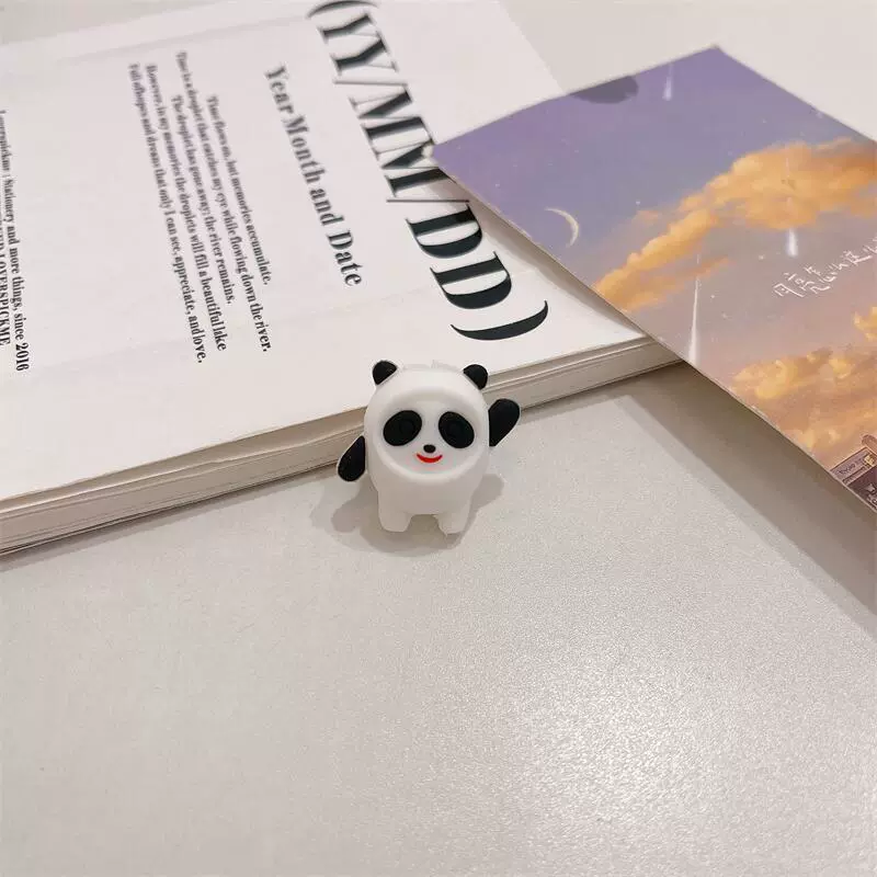Защитник кабеля для зарядки (Apple Huawei) 3D мультперсонаж из силикона, универсальный для Lightning и USB-C