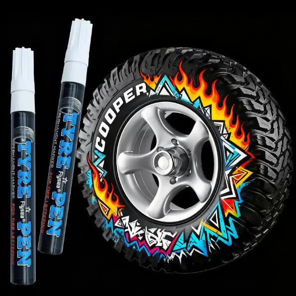 汽车轮胎笔字母笔不掉色涂鸦DIY装饰美容改装摩托车手工画笔记号