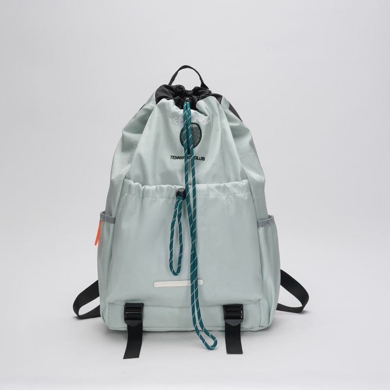 Korean Style Drawstring Outdoor Backpack for Men and Women Mountaineering Sports Travel Backpack Large Capacity Lightweight Computer Student School Bag