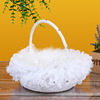 Handheld white decorations for bride flower-shaped, wholesale