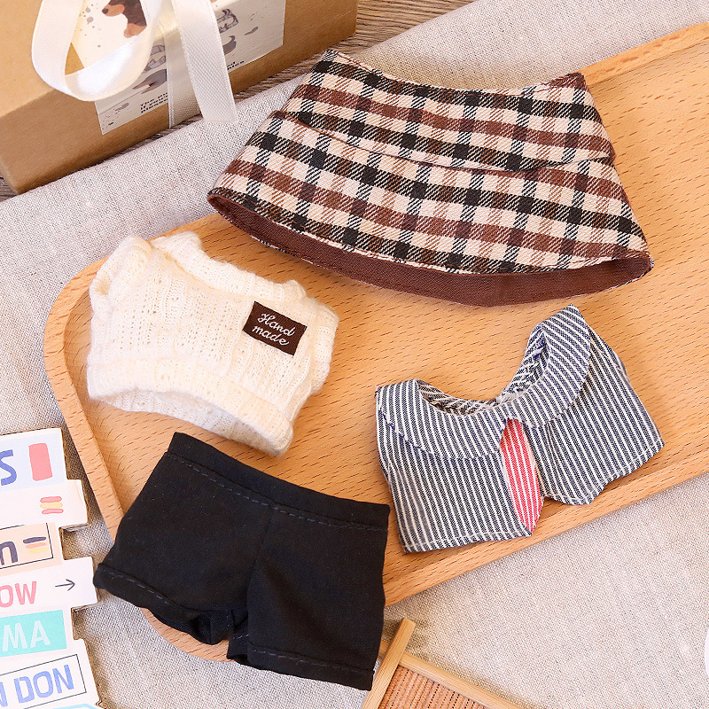 仅衣服适用于17cm拉布布labubu娃衣一二三代可穿衣服换装着替服装|undefined