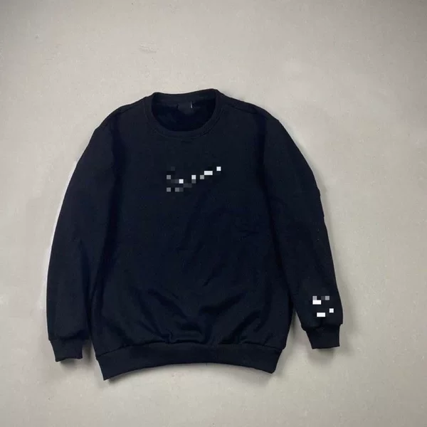 Spring and Autumn simple sports round-neck unisex sweatshirt, knitted pullover, long-sleeved, stylish, for layering, wholesale