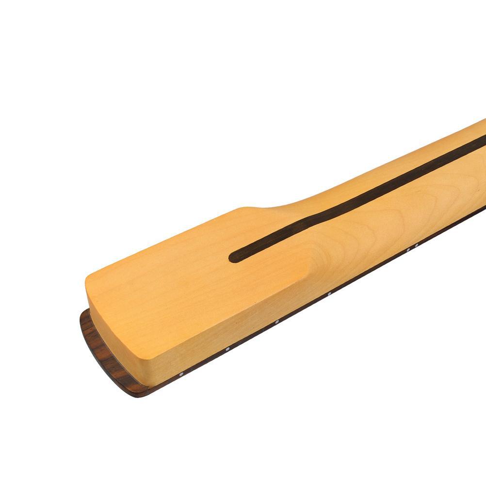 [Mate amarillento] Para ST cuello de la guitarra 22 productos cuello de la guitarra eléctrica placa de dedo de palisandro con la espalda línea media