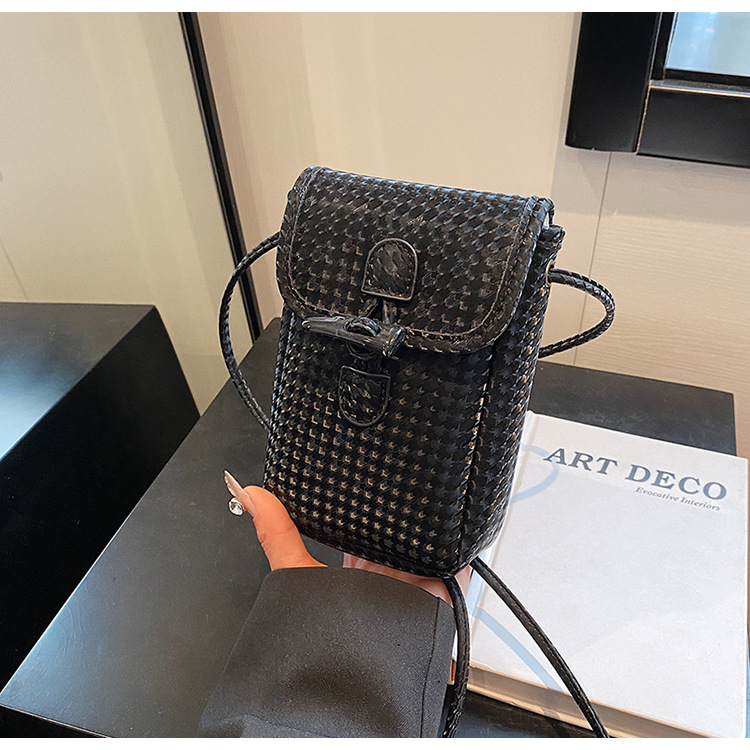 Mobil crossbody til kvinder 2024 nyt sans niche design alsidig afslappet og moderigtig enkelt skulder lille firkantet_voghion.com