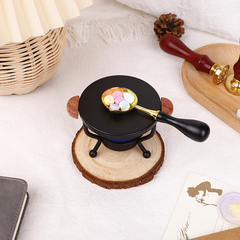 Suministro directo de fábrica pintura al fuego sellado de cera trípode cera de fusión estufa de pintura al fuego transfronteriza